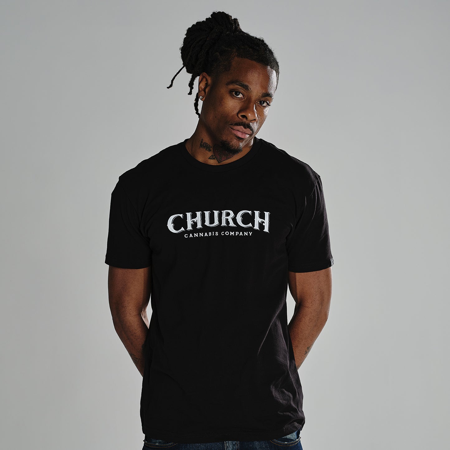 Church Unisex Rocker T-Shirt Black