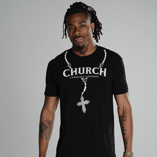 Church Men's Rosary Rocker T-shirt